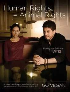 Rodrigo y Gabriela Vegan Ad for PETA